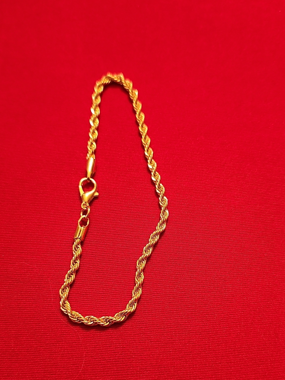 Gold Rope Chain Bracelet - Women Jewelry